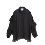 Hedvig MACARON VOLUME SHIRT. Black