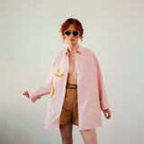 Hedvig MILLEFEUILLE VOLUME SHIRT W PRINT, Rose