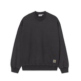 Carhartt WIP HUDSON SWEAT, Black (Chalk Wash)