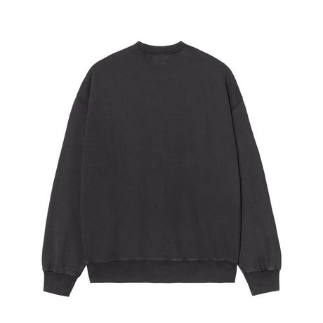 Carhartt WIP HUDSON SWEAT, Black (Chalk Wash)