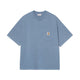 Carhartt WIP S/S HUDSON POCKET T-SHIRT, Sorrent (Chalk Wash)