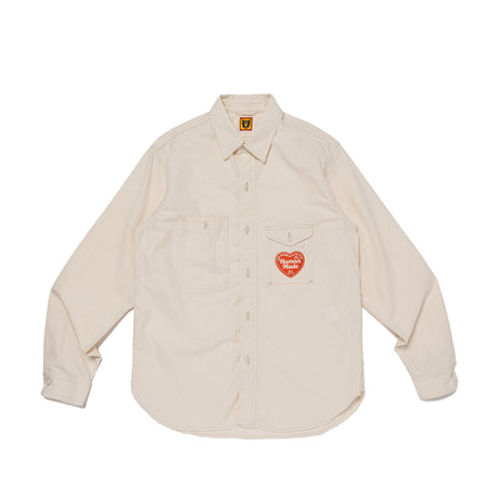 Human Made CHAMBRAY WORK SHIRT, White - Image 1
