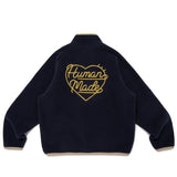 Human Made FLEECE HALF-ZIP SHIRT, Navy