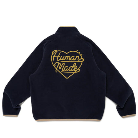 Human Made FLEECE HALF-ZIP SHIRT, Navy