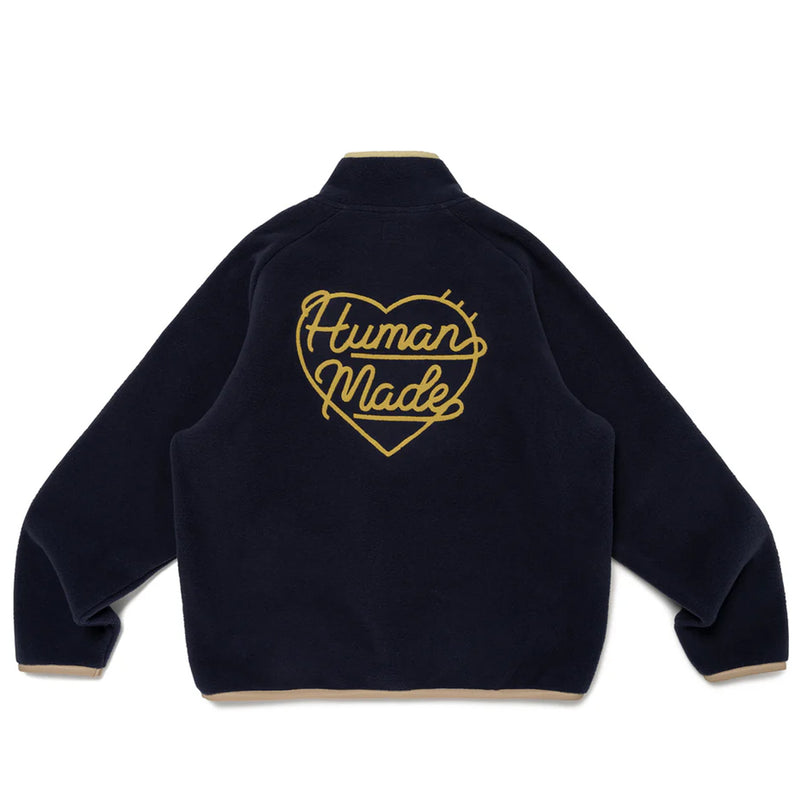Human Made FLEECE HALF-ZIP SHIRT, Navy