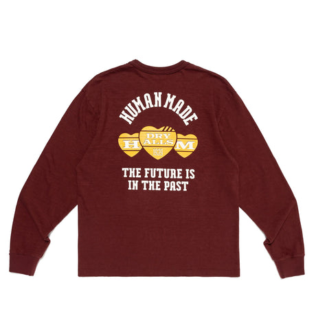 Human Made GRAPHIC L/S T-SHIRT, Burgundy