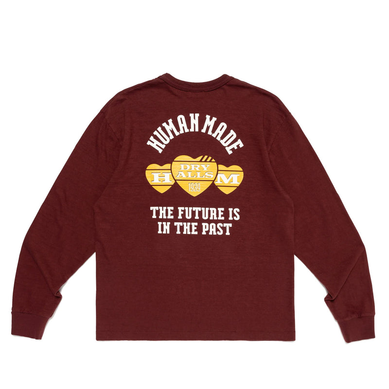 Human Made GRAPHIC L/S T-SHIRT, Burgundy