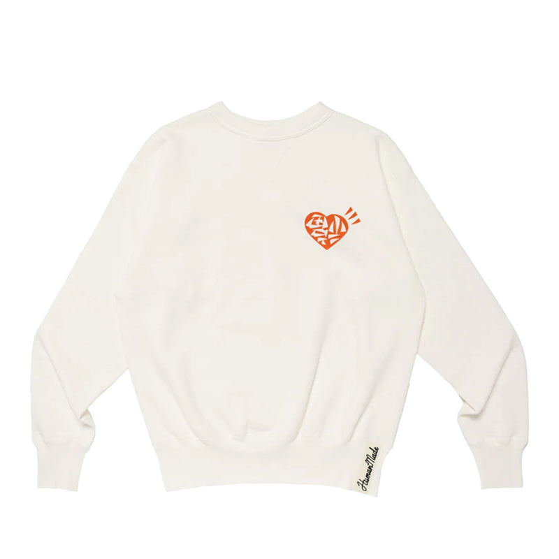 Human Made TSURIAMI SWEATSHIRT, White/White