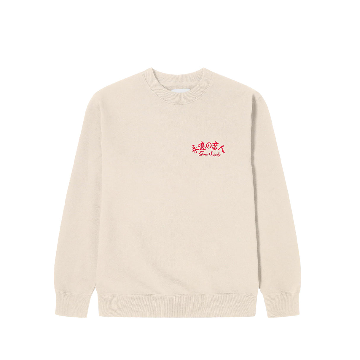 Edwin FOREVER LOVER SWEAT, Whisper White