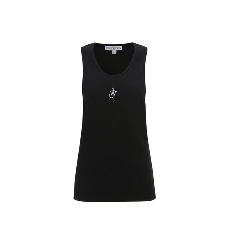 JW Anderson ANCHOR EMBROIDERY VEST, Black - Image 1