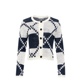JW Anderson FAIRISLE CARDIGAN, Off White/Navy