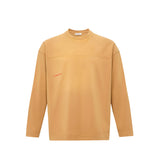 JW Anderson GARMENT DYE LS T-SHIRT, Tobacco
