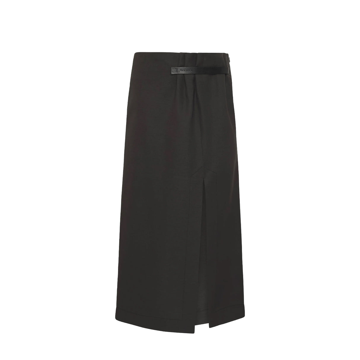 JW Anderson STRAP DETAIL SLIT SKIRT, Charcoal