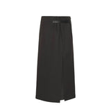 JW Anderson STRAP DETAIL SLIT SKIRT, Charcoal