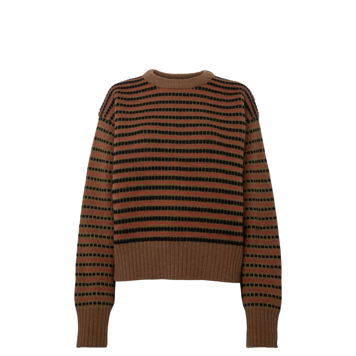 JW Anderson STRIPE JACQUARD JUMPER, Moss - Image 1