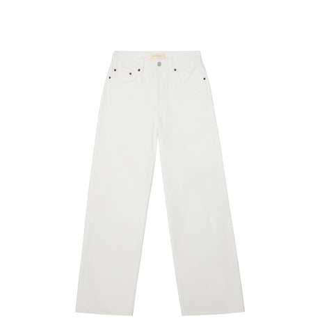 White jeans on a white background