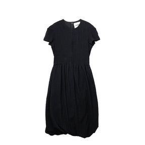 Black dress on a white background.