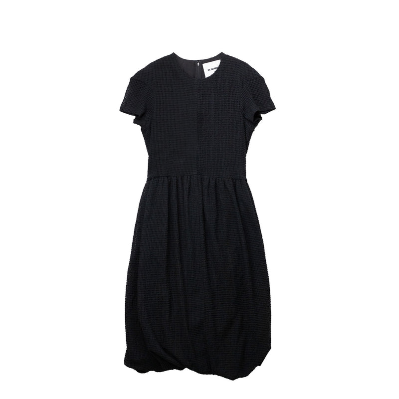 Black dress on a white background.