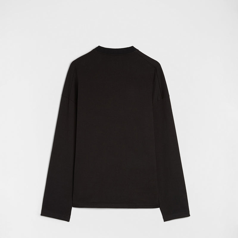 Jil Sander LOGO T-SHIRT LONG SLEEVE, Black