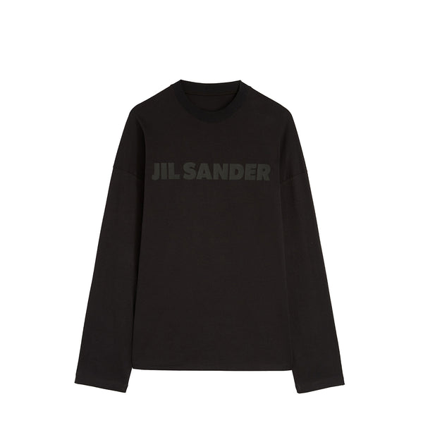 Jil Sander LOGO T-SHIRT LONG SLEEVE, Black – Beamhill