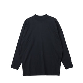 Black long-sleeve shirt on a white background