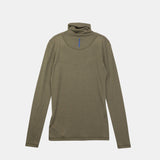 Jil Sander WOOL JERSEY LONGSLEEVE T-SHIRT, Thyme