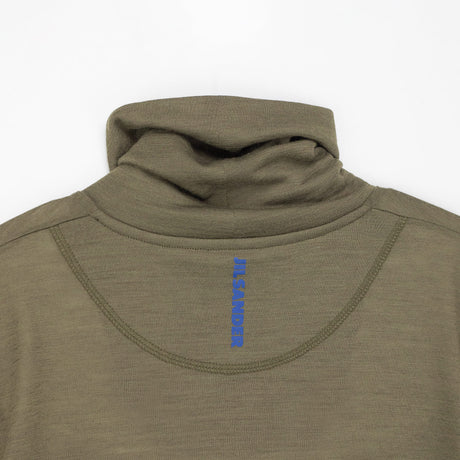 Jil Sander WOOL JERSEY LONGSLEEVE T-SHIRT, Thyme