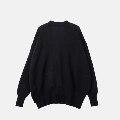 Jil Sander V-NECK LS CARDIGAN, Black