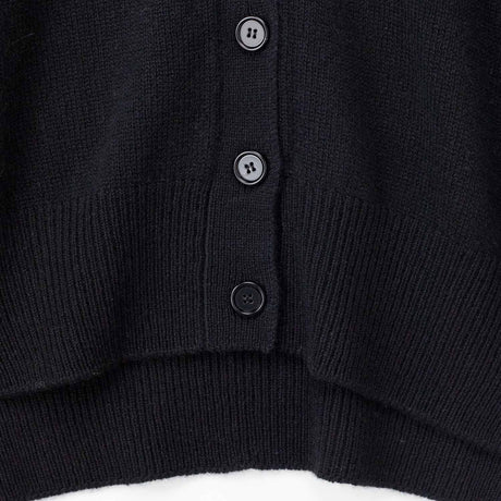 Jil Sander V-NECK LS CARDIGAN, Black