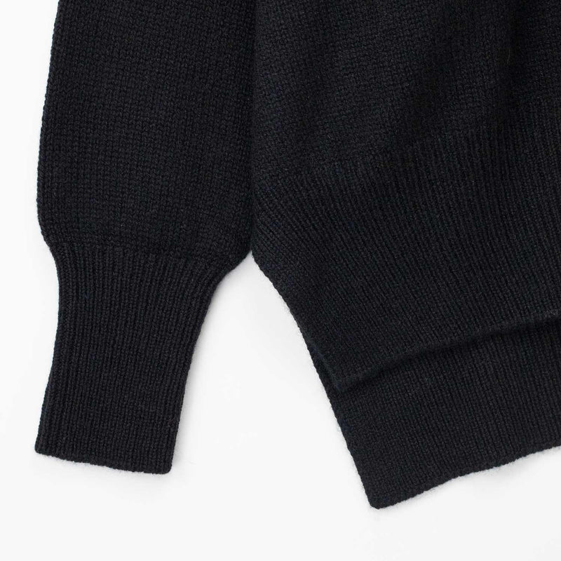 Jil Sander V-NECK LS CARDIGAN, Black