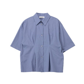 Blue shirt on a white background
