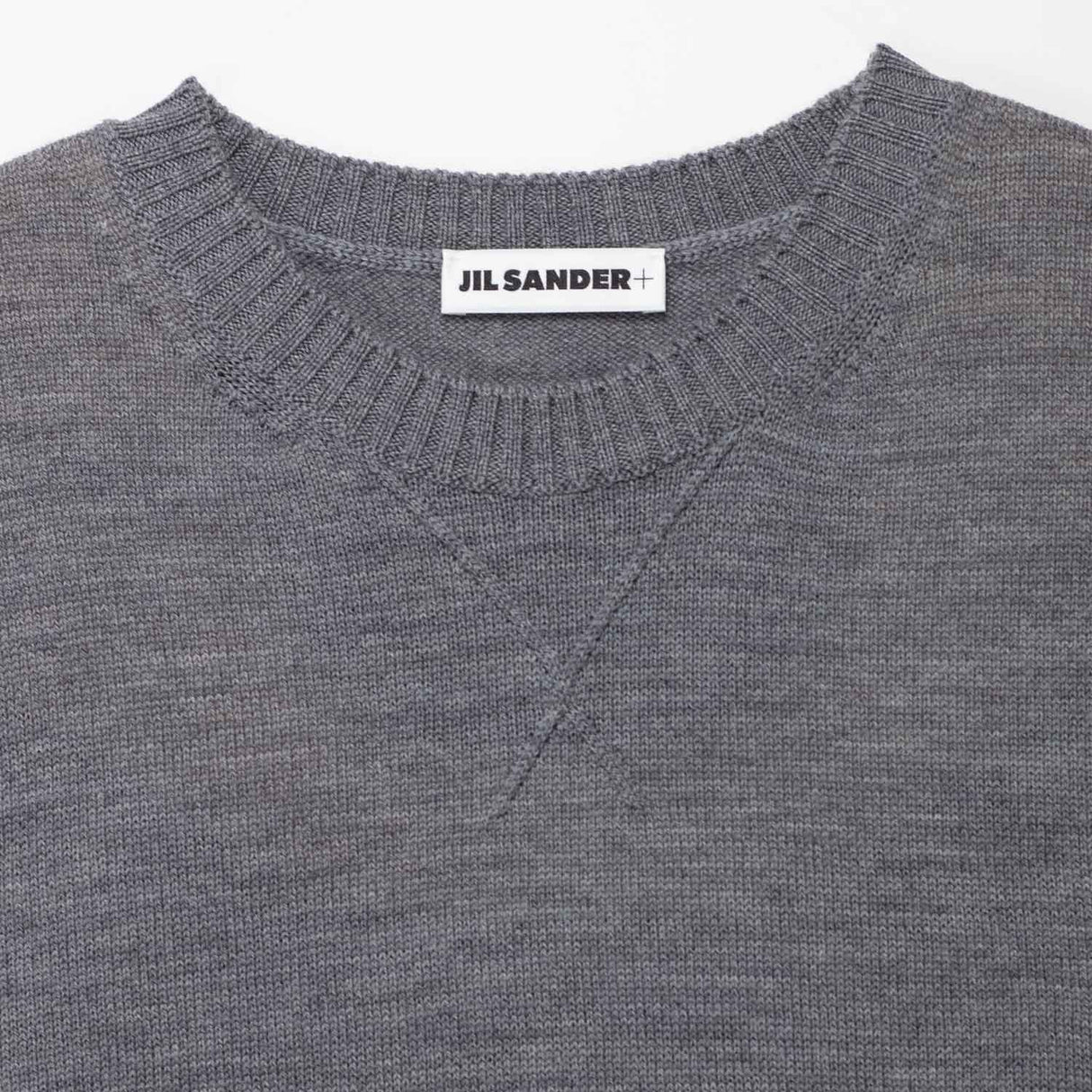 Jil Sander WOOL CREW-NECK SWEATER, London Fog