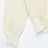 Jil Sander CREWNECK L/S CARDIGAN, Eggshell