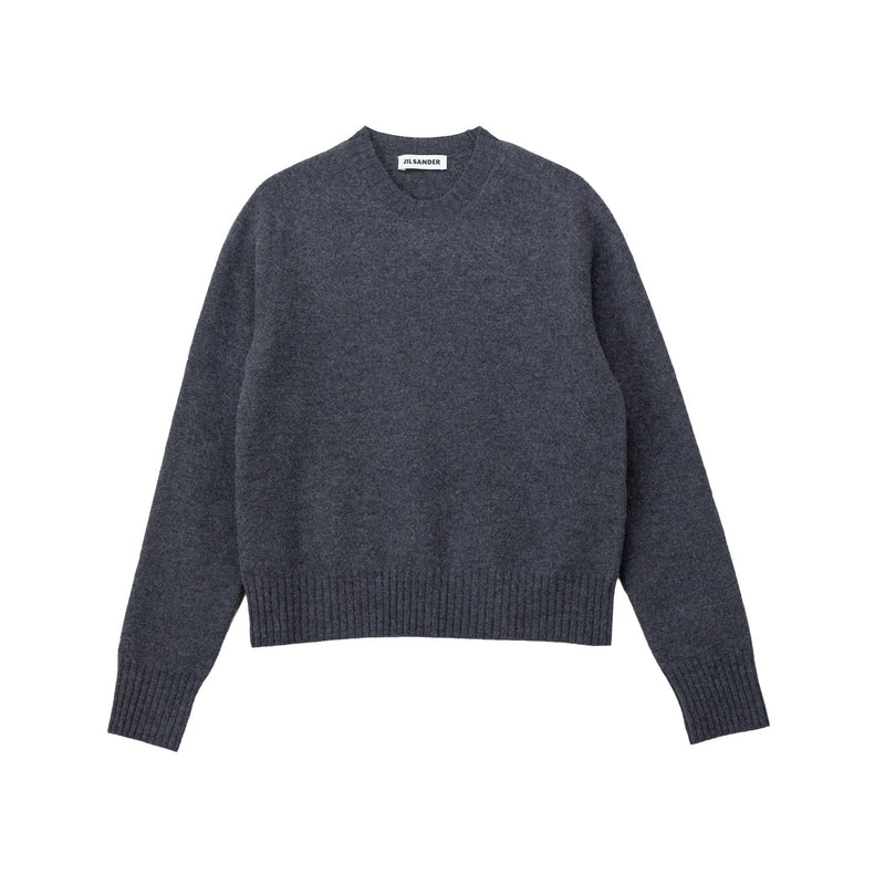 Dark gray sweater on a white background