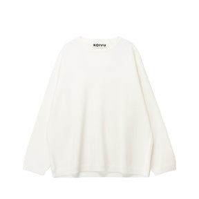 White knit on a white background