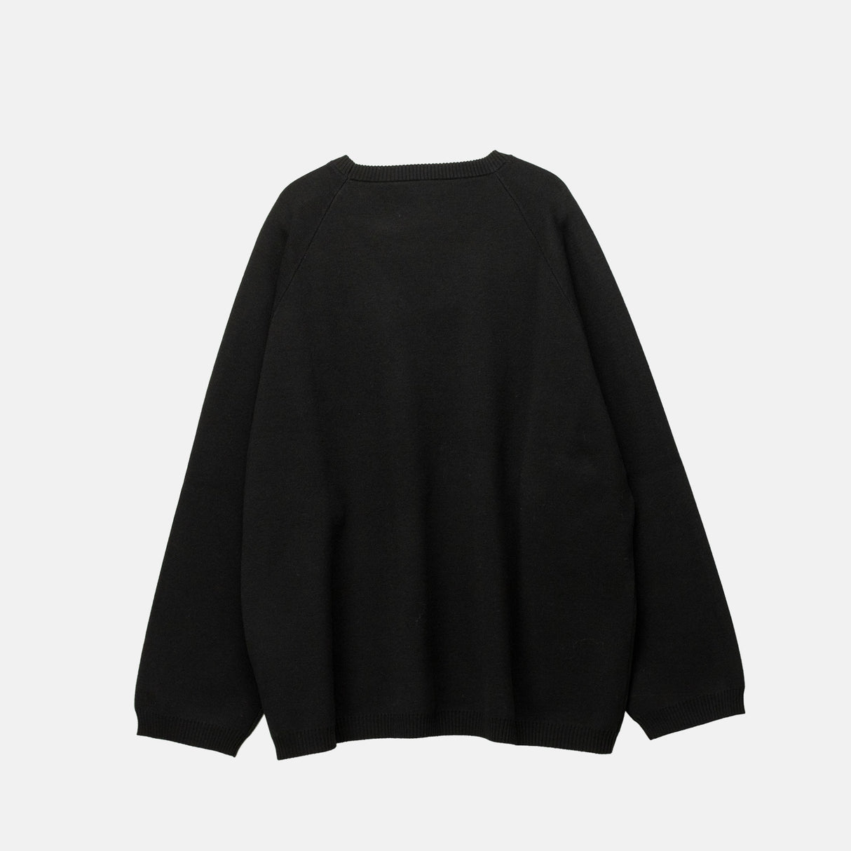O-NECK KNIT, Black
