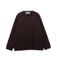 O-NECK KNIT, Dark Brown