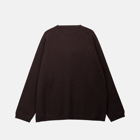 Koivu O-NECK KNIT, Dark Brown