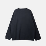 O-NECK KNIT, Granite Gray