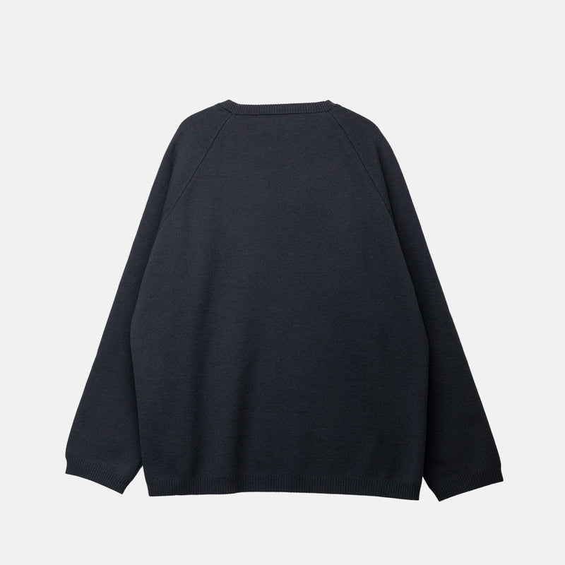 O-NECK KNIT, Granite Gray