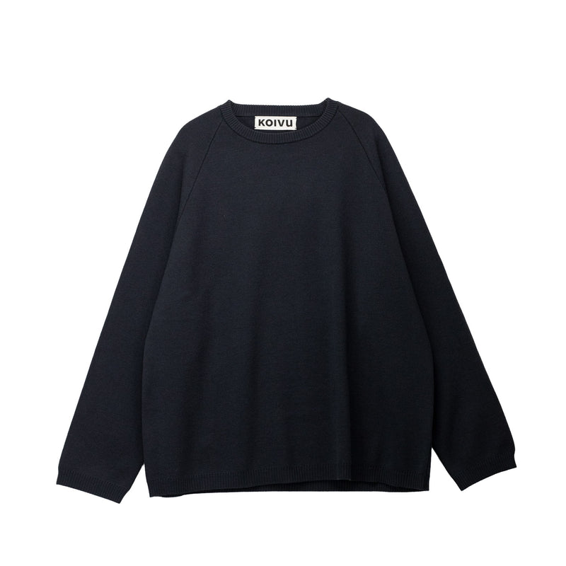 O-NECK KNIT, Granite Gray