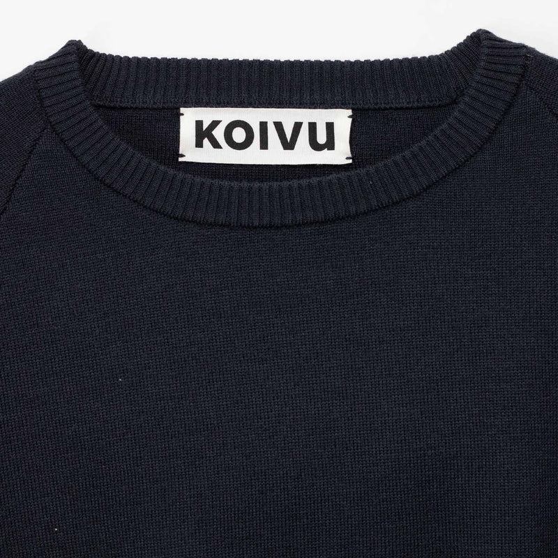 O-NECK KNIT, Granite Gray