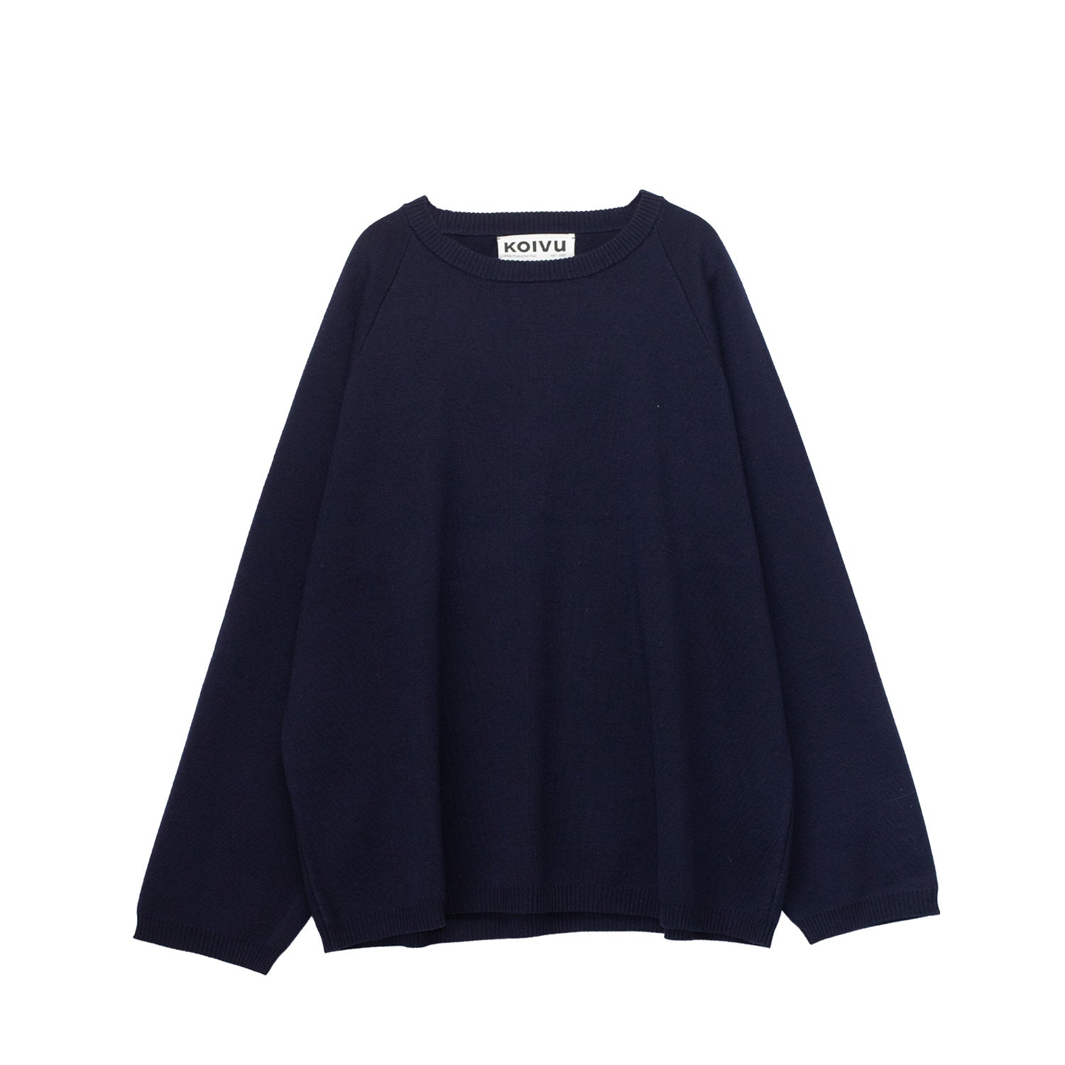 ニット+セーター ponpon PPP cutting V knit navy Men's V Neck Basic Knitwear Sweater - Navy Blue – SEMENTA