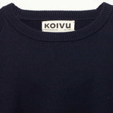 O-NECK KNIT, Navy