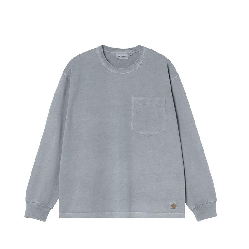 L/S TORION POCKET T-SHIRT, Office Blue Grind