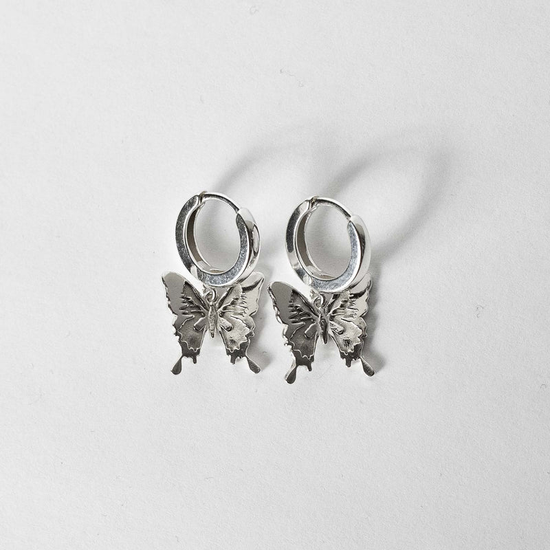 Laura Vartio BUTTERFLY EARRINGS, Silver