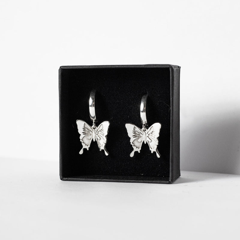 Laura Vartio BUTTERFLY EARRINGS, Silver