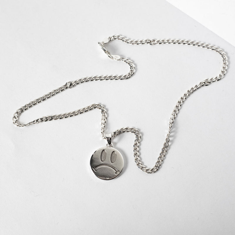 Laura Vartio DOUBLE SMILEY PENDANT NECKLACE, Silver