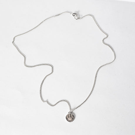 Laura Vartio MINI SMILEY PENDANT NECKLACE, Silver