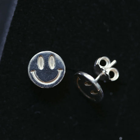 SMILEY STUDS, Silver